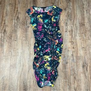Ruched Multicolor Bodycon Dress